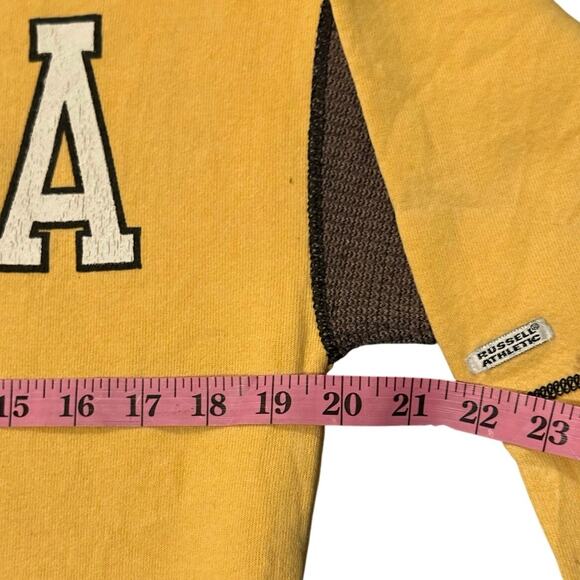 Vintage 80s Georgia Tech Yellow Russell Athletic Crewneck Adult Medium - Picture 5 of 6